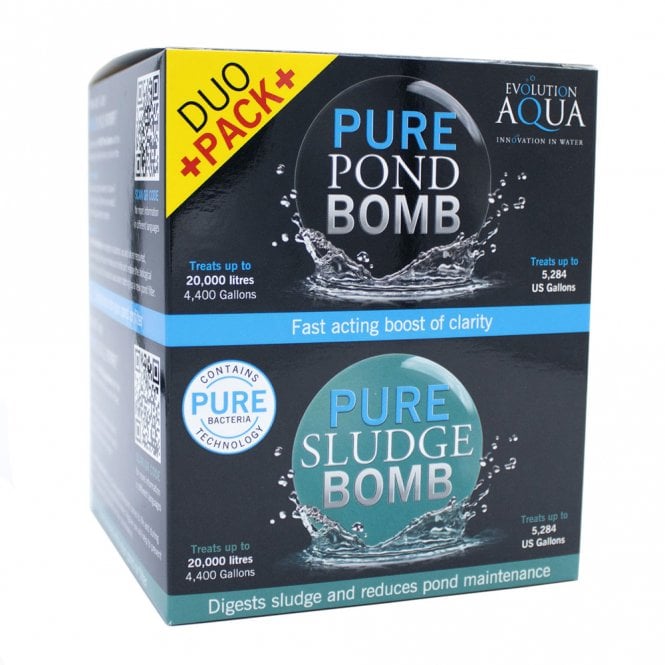 Evolution Aqua Pure Pond Bomb & Sludge Bomb Duo Pack