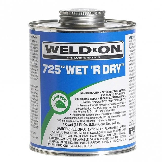 Weld-On Wet R Dry Solvent Weld Glue